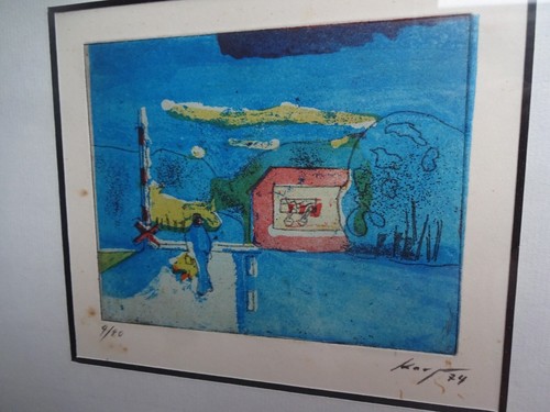 Monotype radierung von - radierung,
