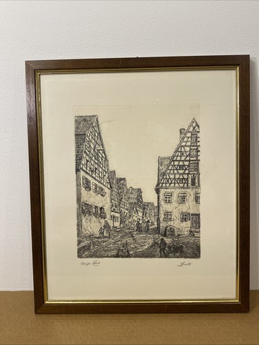Original radierung spalt - original,