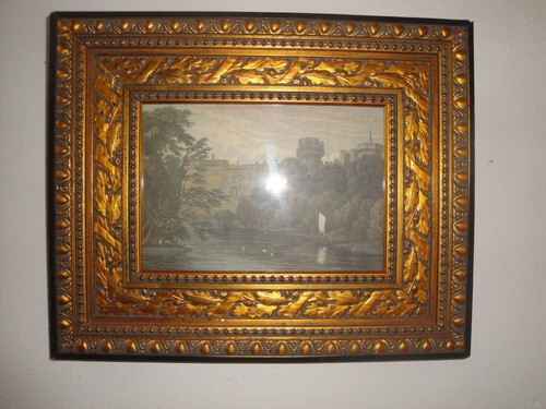 Altes wandbild burg - /,