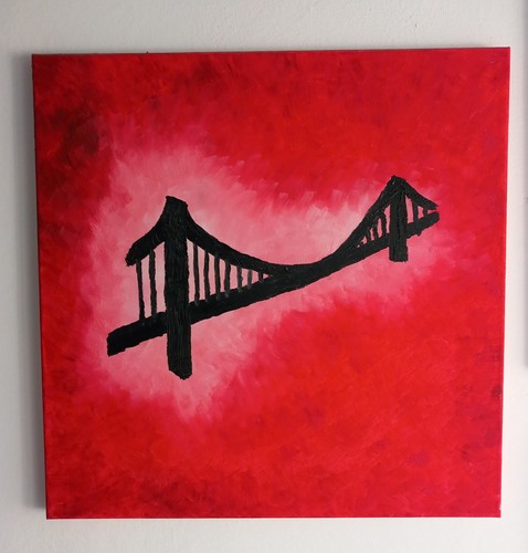 Wandbild golden gate bridge - golden,