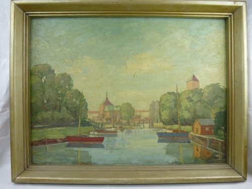 ölgemälde blick auf - Ölgemälde, "blick